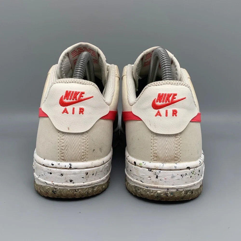 Nike Air Force 1 Crater White Siren Red Shoes CT1986-101 Women’s Sz 6.5 EU‎ 37.5